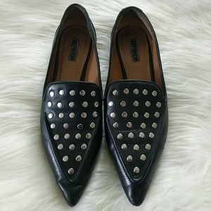 Topshop studded flats